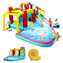 Load image into Gallery viewer, Inflatable slide water park bouncing house with Splash pool