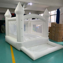 Load image into Gallery viewer, Wedding Bouncr-White Bounce House Inflatable Bouncer Ball Pit -www.yardbouncycastle.com