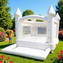 Load image into Gallery viewer, Wedding Bouncer-White Bounce House Inflatable Bouncer Ball Pit