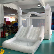 Load image into Gallery viewer, Bouncy Castle-White Inflatable Bouncer Slide Bounce House Ball Pool -www.yardbouncycastle.com