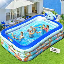 Carica l'immagine nel visualizzatore di Gallery, YARD Inflatable swimming pools-Inflatable Pools with Sprinkler,Upgraded Elephant Inflatable Swimming Pool,Kids Pools for Backyard