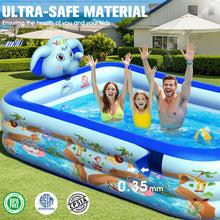 Carica l'immagine nel visualizzatore di Gallery, YARD Inflatable swimming pools-Inflatable Pools with Sprinkler,Upgraded Elephant Inflatable Swimming Pool,Kids Pools for Backyard