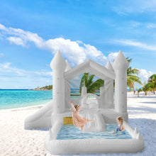 Cargar imagen en el visor de la galería, Bounce House-White Bounce Bouncy Castle Wedding Use Ball Pool -www.yardbouncycastle.com