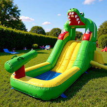 Load image into Gallery viewer, Water Slide-Dinosaur Splashing Inflatable Water Pool Slide