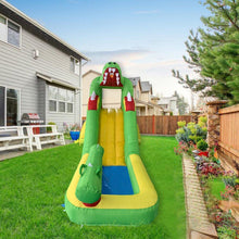 Indlæs billede til gallerivisning YARD Dinosaur Splashing Inflatable Water Pool Slide with Blower for Summer -www.yardbouncycastle.com