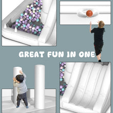 Load image into Gallery viewer, YARD white wedding bounce house with slide for party events