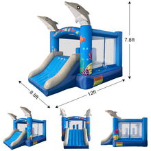 Load image into Gallery viewer, Inflatable Bouncer-Dolphin Inflatable Jumping House