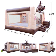 Load image into Gallery viewer, Commercial bounce house combo slide with blower for rental use