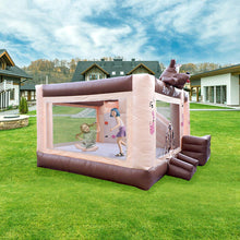 Load image into Gallery viewer, Commercial bounce house combo slide with blower for rental use