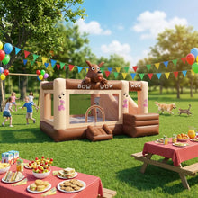 Load image into Gallery viewer, Commercial bounce house combo slide with blower for rental use