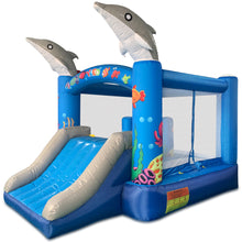 Load image into Gallery viewer, Inflatable Bouncer-Dolphin Inflatable Jumping House