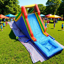Load image into Gallery viewer, Rainbow giant inflatable water pool slide with blower
