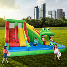 Load image into Gallery viewer, Inflatable Water Slide-Crocodile Inflatable Water Slide Pool Game for Kids