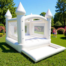 Load image into Gallery viewer, Wedding Bouncer-White Bounce House Inflatable Bouncer Ball Pit