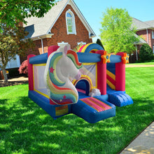 Load image into Gallery viewer, Inflatable Bouncer-Unicorn Bounce House Inflatable Combo Slide -www.yardbouncycastle.com