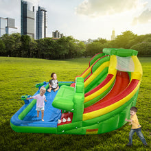 Load image into Gallery viewer, Inflatable Water Slide-Crocodile Inflatable Water Slide Pool Game for Kids
