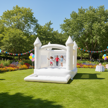 Load image into Gallery viewer, Wedding Bouncer-White Bounce House Inflatable Bouncer Ball Pit