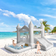 Cargar imagen en el visor de la galería, Bounce House-White Bounce Bouncy Castle Wedding Use Ball Pool -www.yardbouncycastle.com