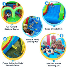 Indlæs billede til gallerivisning Bounce House-Rainbow Racer Bounce House Obstacle Course -www.yardbouncycastle.com