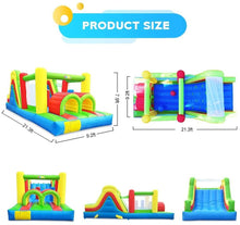 Indlæs billede til gallerivisning Bounce House-Rainbow Racer Bounce House Obstacle Course -www.yardbouncycastle.com