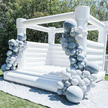 Load image into Gallery viewer, YARD White Wedding Bounce House Inflatable Bouncer with Blower -www.yardbouncycastle.com