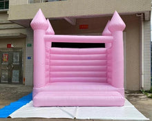 Load image into Gallery viewer, YARD Pink Wedding Bounce House Inflatable Bouncy Castle with Blower -www.yardbouncycastle.com