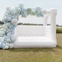 Load image into Gallery viewer, YARD White Wedding Bounce House Inflatable Bouncer with Blower -www.yardbouncycastle.com