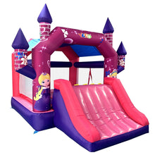 Carica l'immagine nel visualizzatore di Gallery, Jumping Castle-Princess Bouncy Castle Inflatable Slide -www.yardbouncycastle.com