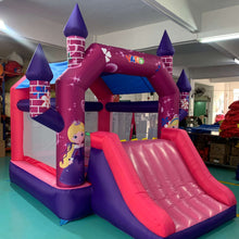 Carica l'immagine nel visualizzatore di Gallery, Jumping Castle-Princess Bouncy Castle Inflatable Slide -www.yardbouncycastle.com