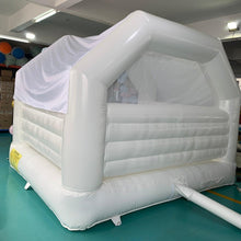 Load image into Gallery viewer, YARD White Bounce House Wedding Inflatable Bouncer with Blower 13x13ft -www.yardbouncycastle.com