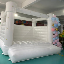 Load image into Gallery viewer, YARD White Wedding Bounce House Inflatable Bouncer with Blower -www.yardbouncycastle.com