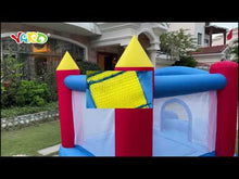 Indlæs og afspil video i gallerivisning Bounce House-Star Bouncy Castle Bounce House Slide Nylon Oxford