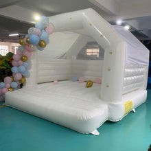 Load image into Gallery viewer, YARD White Bounce House Wedding Inflatable Bouncer with Blower 13x13ft -www.yardbouncycastle.com