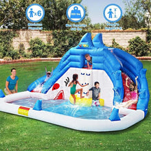 Load image into Gallery viewer, YARD 8033 Shark Inflatable Water Slide Park with Blower -www.yardbouncycastle.com