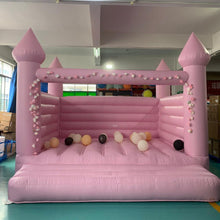 Load image into Gallery viewer, YARD Pink Wedding Bounce House Inflatable Bouncy Castle with Blower -www.yardbouncycastle.com