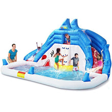 Load image into Gallery viewer, YARD 8033 Shark Inflatable Water Slide Park with Blower -www.yardbouncycastle.com