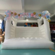 Load image into Gallery viewer, YARD White Wedding Bounce House Inflatable Bouncer with Blower -www.yardbouncycastle.com