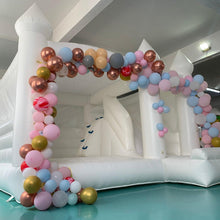 Load image into Gallery viewer, YARD White Bouncy Castle Inflatable Bounce House for Wedding with Blower -www.yardbouncycastle.com
