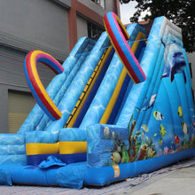 Load image into Gallery viewer, YARD Commerical Ocean Inflatable Double Slide for Rental Business with Blower -www.yardbouncycastle.com