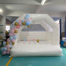 Load image into Gallery viewer, YARD White Bounce House Wedding Inflatable Bouncer with Blower 13x13ft -www.yardbouncycastle.com