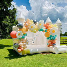 Load image into Gallery viewer, YARD White Bouncy Castle Inflatable Bounce House for Wedding with Blower -www.yardbouncycastle.com