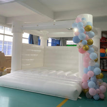 Load image into Gallery viewer, YARD White Wedding Bounce House Inflatable Bouncer with Blower -www.yardbouncycastle.com