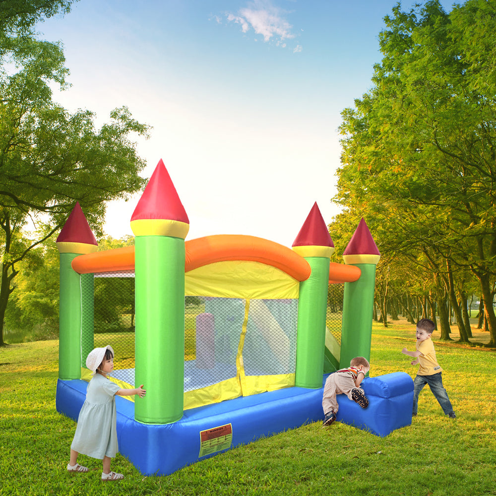 YARD Rainbow Jumping Castle Slide Combo 6 in 1 with Blower