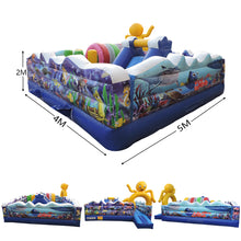 Load image into Gallery viewer, Ocean inflatable bouncer jumper interactive game for kids
