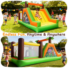 Cargar imagen en el visor de la galería, Jungle Inflatable Obstacle Course Bounce House with Slide
