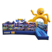 Load image into Gallery viewer, Ocean inflatable bouncer jumper interactive game for kids
