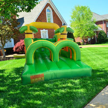 Load image into Gallery viewer, YARD Happy Jungle Obstacle Course Bounce House Inflatable Bouncer with Blower
