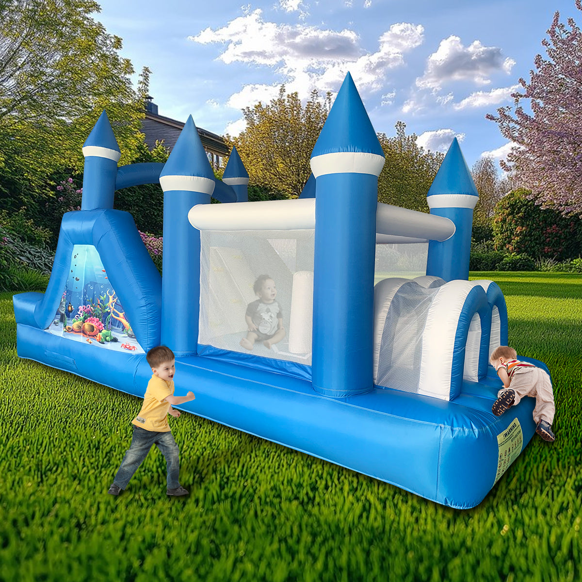 Obstacle Course Bounce House-Bouncy Castle Inflatable Obstacle Course