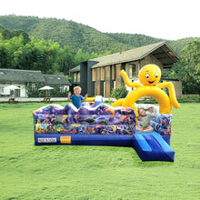 Load image into Gallery viewer, Ocean inflatable bouncer jumper interactive game for kids

