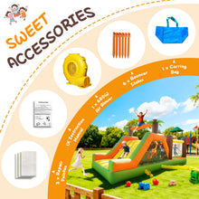 Cargar imagen en el visor de la galería, Jungle Inflatable Obstacle Course Bounce House with Slide
